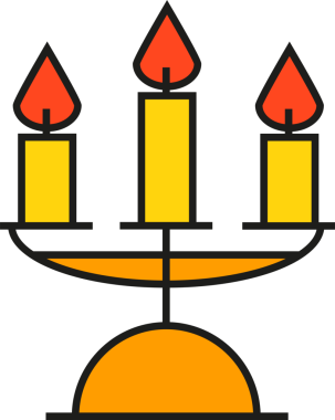 Yemek Mumları Simgesi Clipart