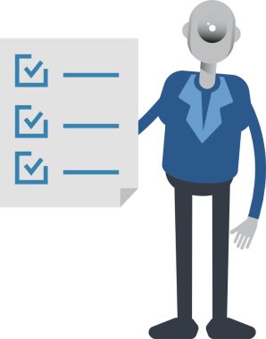 Robot Çalışan Karakteri ve Kontrol Listesi Belgesi