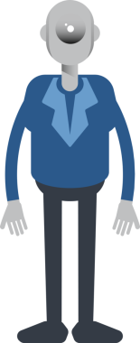 Robot Çalışan Karakteri Duruyor