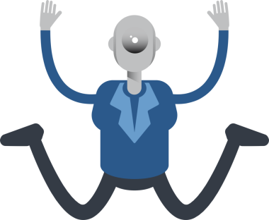 Robot Çalışan Karakteri Atlama