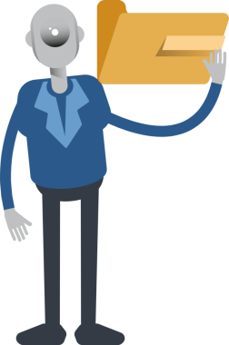 Robot Çalışan Karakteri Tutma Dizini