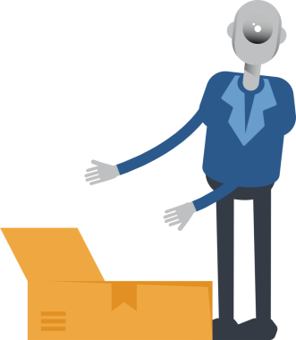 Robot Çalışan Karakteri Kutusu Açılıyor