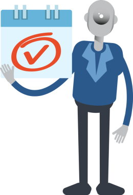 Robot Çalışan Karakteri ve İşaretleme İmzası