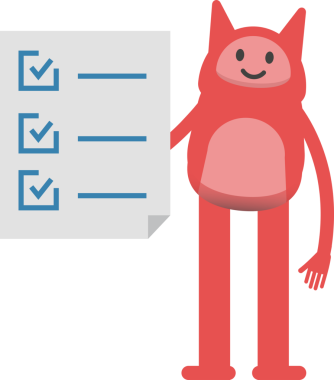 Sevimli Canavar Karakteri ve Kontrol Listesi Belgesi