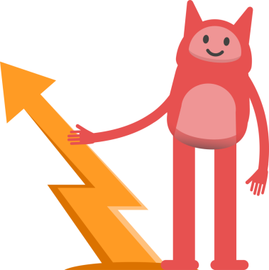 Sevimli Canavar Karakteri ve Ok Çizelgesi