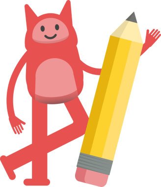 Sevimli Canavar Karakteri ve Kalem