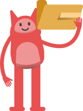 Sevimli Canavar Karakter Tutma Dizini