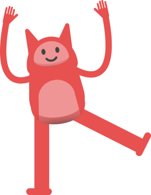 Sevimli Canavar Karakteri Rahatlatıcı Çizim