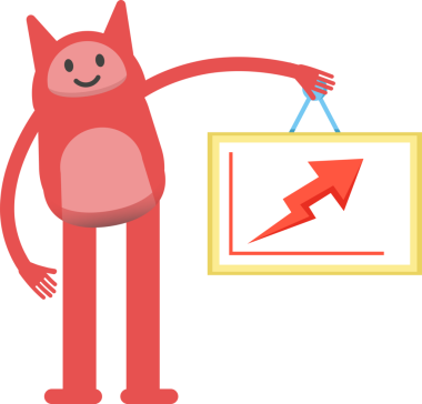 Sevimli Canavar Karakter Tutucu Ok Çizelgesi