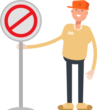 Cap Karakteri Giyen Adam Clipart