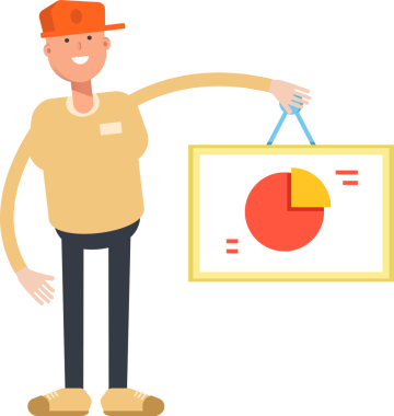 Cap Karakteri Giyen Adam Clipart