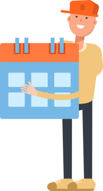 Cap Karakteri Giyen Adam Clipart