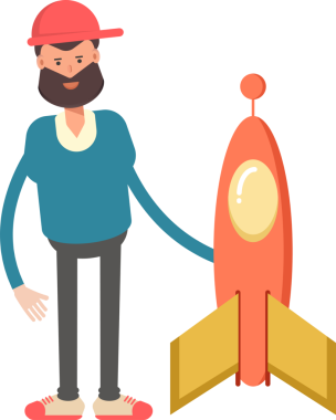 Kırmızı Başlık Karakteri Giyen Adam Clipart