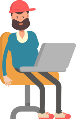 Kırmızı Başlık Karakteri Giyen Adam Clipart