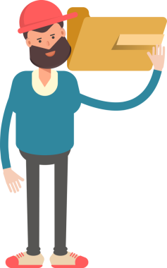 Kırmızı Başlık Karakteri Giyen Adam Clipart