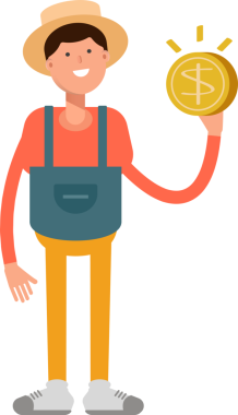 Çiftçi Karakteri Doları Tutar