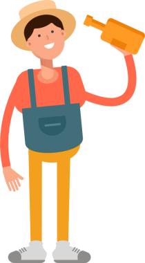 Çiftçi Karakteri Bira İçen