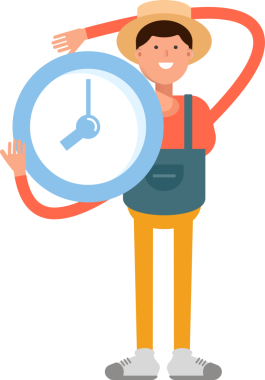 Çiftçi Karakteri Kahve İçiyor