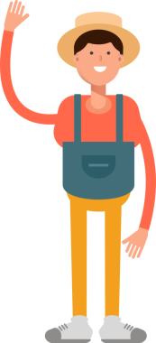 Çiftçi Karakteri Tek Elini Kaldırıyor