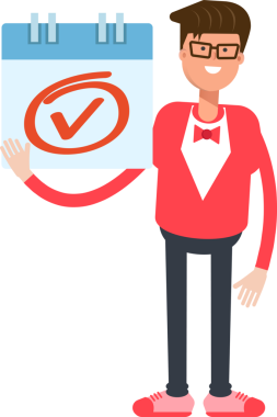 Kırmızı Takım Elbiseli Adam İşaret İşaretini Kontrol Et