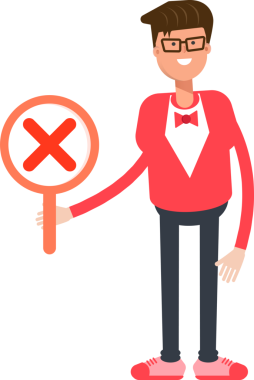 Kırmızı Giysili Adam Yanlış İşaret Gösteriyor