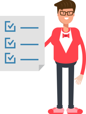 Kırmızı Giysili Adam Clipart