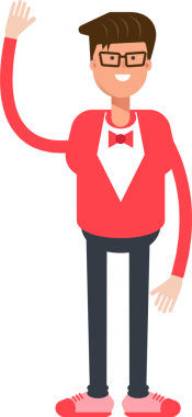 Kırmızı Giysili Adam Clipart