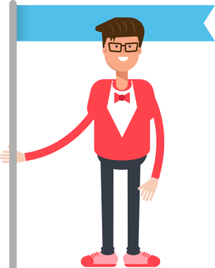 Kırmızı Giysili Adam Clipart