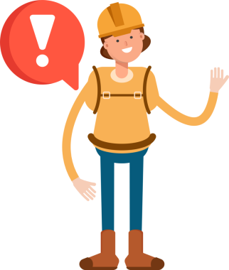 Kadın Dağcı Karakteri ve Hata İşareti