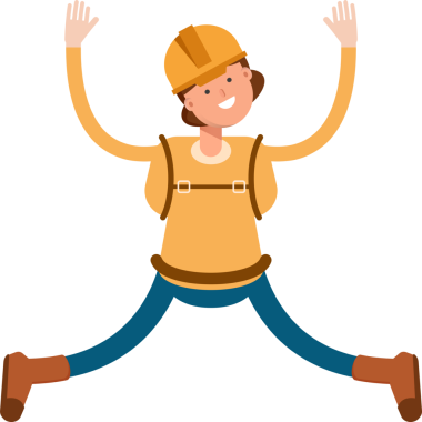 Kadın Dağcı Karakteri Rahatlıyor ve Zıplıyor