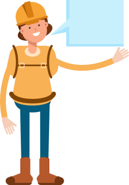 Kadın Dağcı Karakteri ve Konuşma Baloncuğu