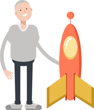 Erkek Çizgi Film Karakteri Clipart