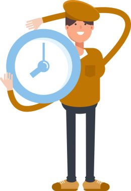 Cap Karakter Tutucu Saati Olan Çocuk