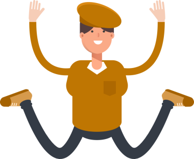 Cap Karakteri olan Çocuk Clipart