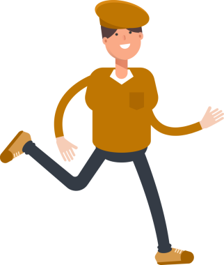 Cap Karakteri olan Çocuk Clipart