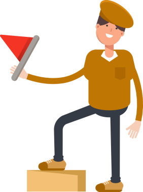 Cap Karakteri olan Çocuk Clipart