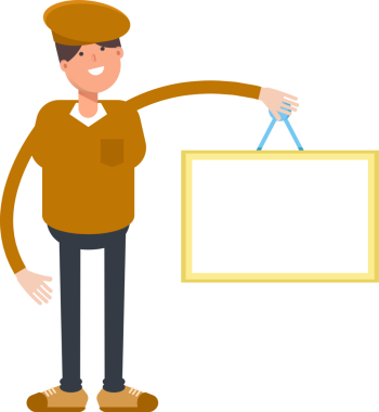 Cap Karakteri olan Çocuk Clipart