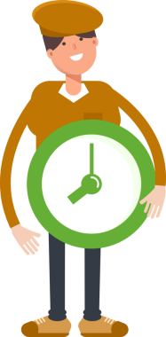 Cap Karakteri olan Çocuk Clipart