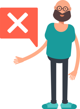 Kel Sakallı Adam Karakteri Clipart