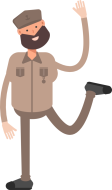 Genel veya Asker Karakteri Clipart