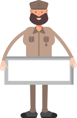 Genel veya Asker Karakteri Clipart