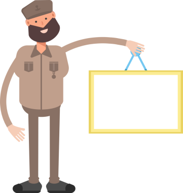 Genel veya Asker Karakteri Clipart