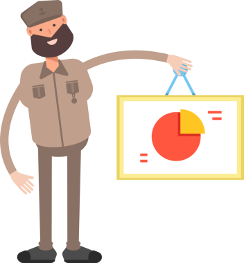 Genel veya Asker Karakteri Clipart