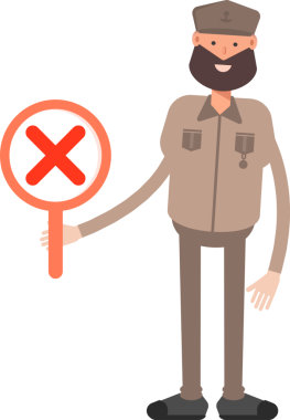 Genel veya Asker Karakteri Clipart