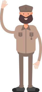 Genel veya Asker Karakteri Clipart