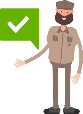 Genel veya Asker Karakteri Clipart