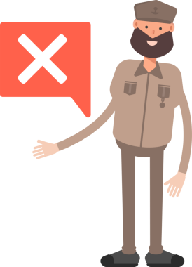 Genel veya Asker Karakteri Clipart