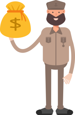 Genel veya Asker Karakteri Clipart