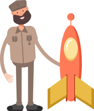 Genel veya Asker Karakteri Clipart