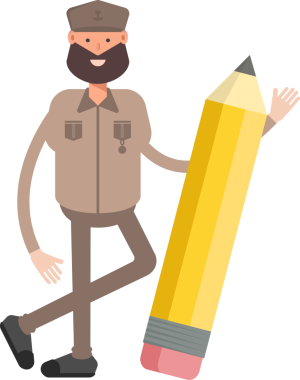 Genel veya Asker Karakteri Clipart